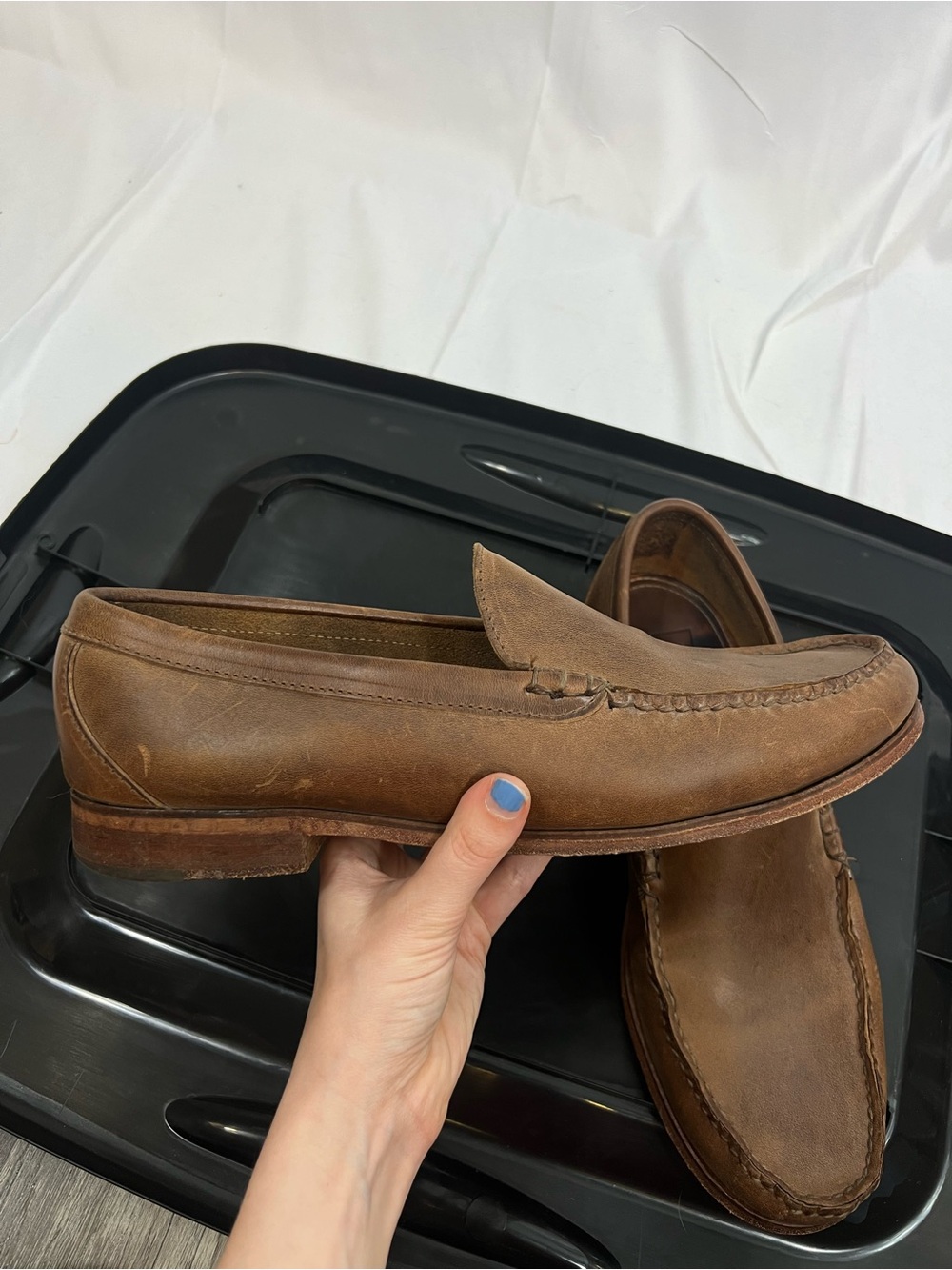 Oak Street Bootmakers Leather Loafers Brown Size 11.5